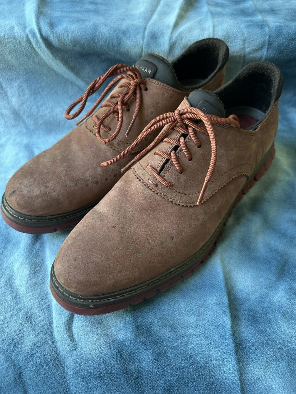 Cole Haan Men's ZERØGRAND Waterproof Wingtip Oxford Style C38260 USA Size 10.5